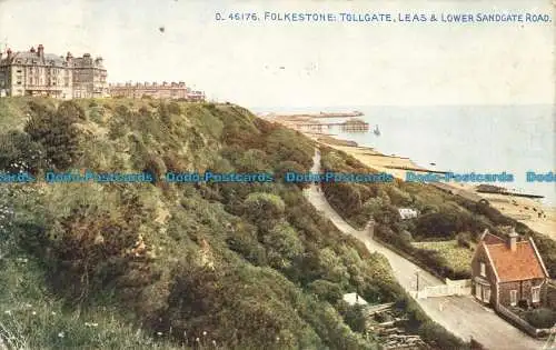 R651630 Folkestone. Tollgate. Leas und untere Sandtorstraße. Das Photochrom. Cele