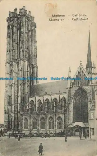 R651043 Mechelen. Kathedrale. Postkarte