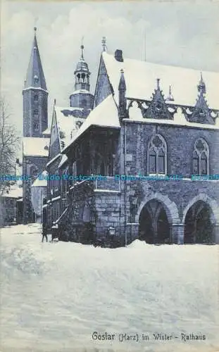 R651056 Goslar. Harz. im Winter. Rathaus. Stengel