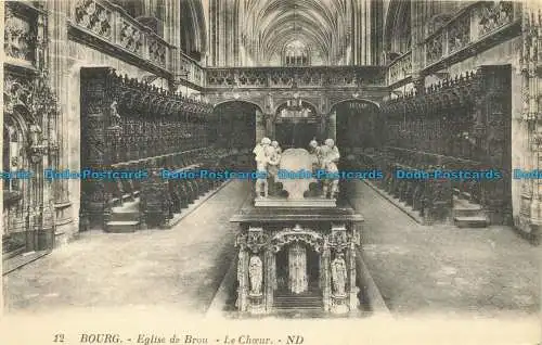 R651684 Bourg. Kirche von Brou. Der Chor. ND