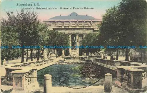 R652348 Straßburg i.E. Theater u. Reinhardtbrunnen. W.S.S