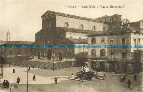 R652759 Faenza. Kathedrale und Piazza Umberto I.F. lli Morini