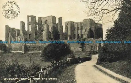 R652359 Kenilworth Castle. Von der Brücke. London and North Western Railway. L.