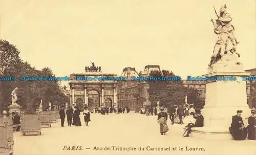 R652775 Paris. Arc de Triomphe du Carrousel und Louvre