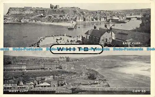 R652372 Whitby. West Cliff. Ansichten von Chadwick. 1950. Multi View