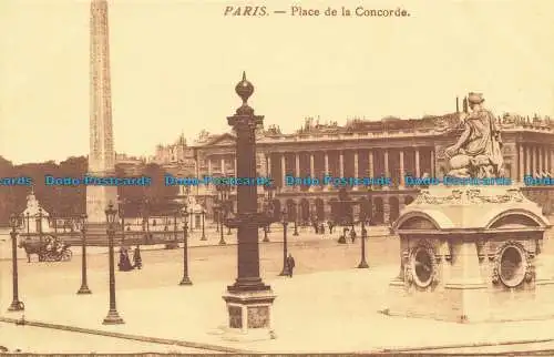 R652776 Paris. Place de la Concorde. Postkarte