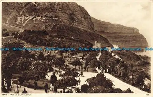 R652782 Llandudno. Happy Valley. Postkarte. 1939