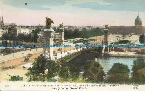 R652789 Paris. Aussicht auf die Alexander-III-Brücke und die Esplanade des Invalides