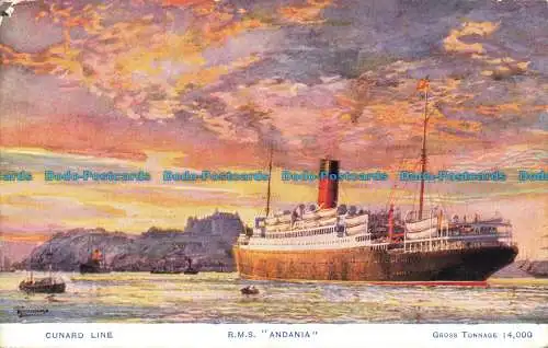 R652388 Cunard Line. R.M.S. Andania