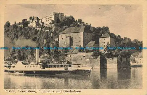 R652801 Passau. Georgsburg. Oberhaus und Niederhaus. Jakob Feldbauer