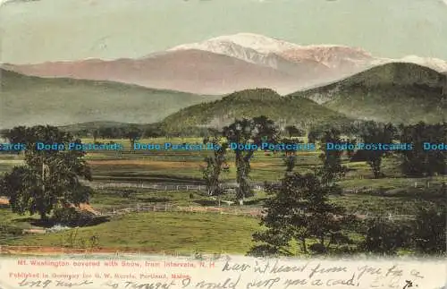 R651757 N.H.Mt. Washington mit Schnee bedeckt. Aus Intervale. G.W. Morris. 19