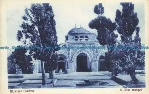 R652835 Die Aksa-Moschee. Kairo Postcard Trust. Serie 640