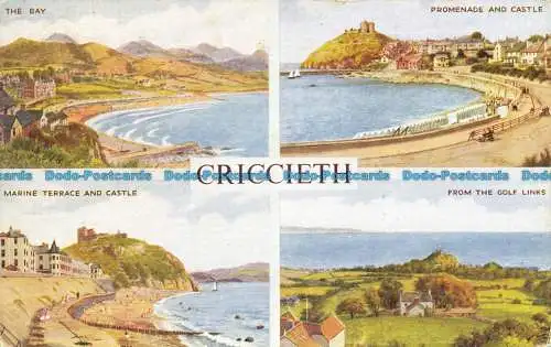 R652441 Criccieth. Die Bucht. J. Lachs. 1955. Multi View