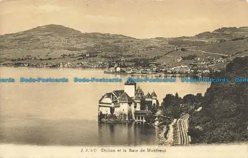 R652871 Chillon und die Bucht von Montreux. Jullien Freres