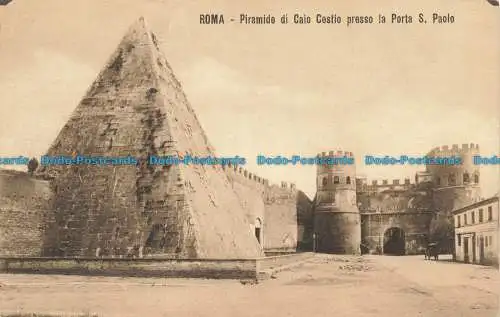 R652888 Rom. Pyramide des Gaius Cestio an der Tür des heiligen Paulus