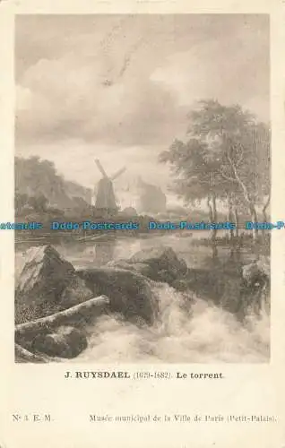 R652508 Stadtmuseum der Stadt Paris. Der Torrent. J. Ruysdael. E.M.Nr.