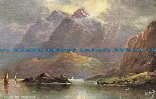 R651925 Norwegen. Der Raftsund. Die weite Welt. Tuck. Öle. Serie. I. 739