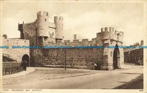 R651929 York. Walmgate Bar ohne. Walter Scott