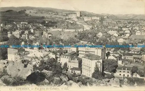 R652578 Lourdes. Aufnahmeansicht von Golgatha. LL. 13