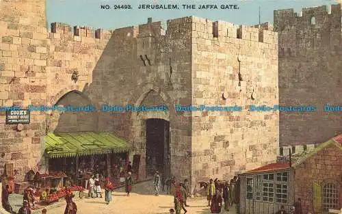 R653422 Jerusalem. Das Jaffa-Tor. Photochrom. Nein. 24493