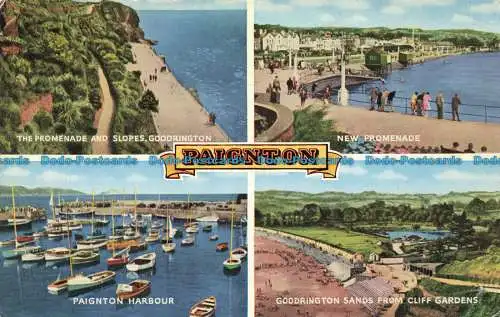 R653426 Paignton. Paignton Harbour. Goodrington Sands von Cliff Gardens. Neue PR