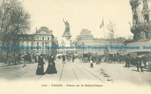 R653457 Paris. Platz der Republik. Postkarte