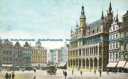 R653481 Brüssel. Grand Place. L.V. und Cie. Aqua Foto. 1909