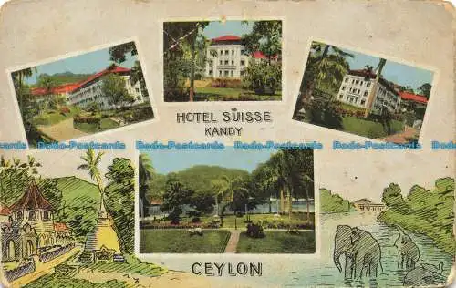 R653486 Hotel Suisse. Kandy. Ceylon. John. Multi View