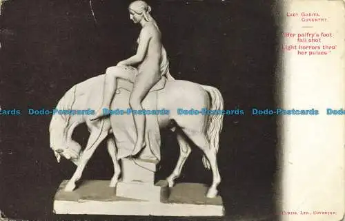 R653494 Coventry. Lady Godiva. Ihr Palfry Foot Fall Shot. Light Horrors Thro Her