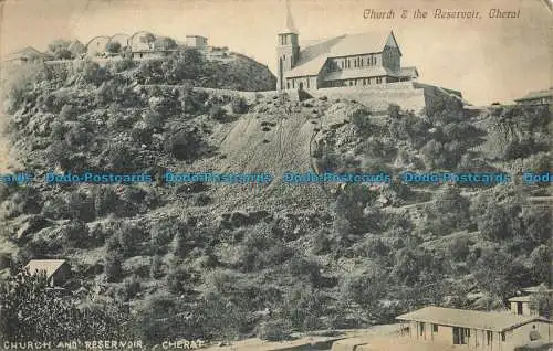 R653088 Cherat. Kirche und Stausee. Postkarte