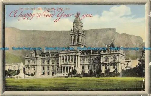 R653525 Kapstadt. Rathaus und Tafelberg. John. G. Bad