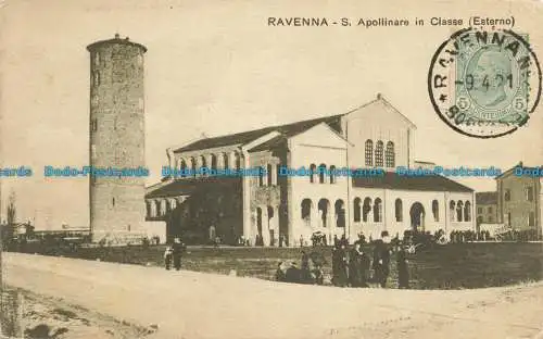 R653104 Ravenna. S. Apollinare in der Klasse. Außen. E. Tafel. und Sohn. 1921