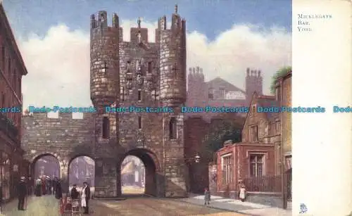 R652718 York. Micklegate Bar. Tuck. Öle. Postkarte 1465