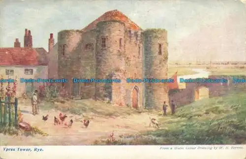 R652728 Roggen. Ypern Tower. Serie B. und W. W.H. Ausleihen