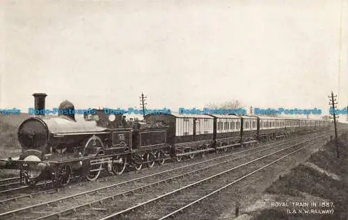 R653152 Royal Train im Jahr 1887. L. und N.W. Eisenbahn