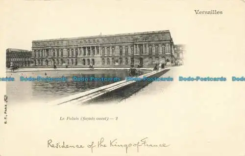 R652742 Versailles. Der Palast. Westfassade. B.F