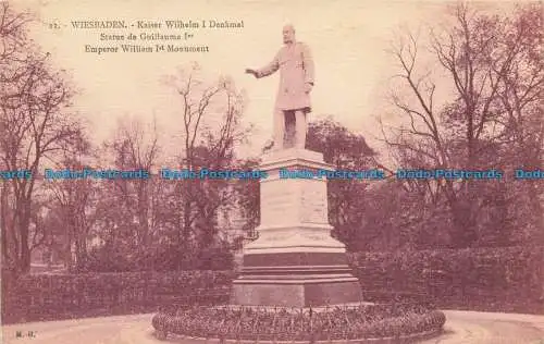 R653588 Wiesbaden. Kaiser Wilhelm I. Denkmal. Statue von Wilhelm I. er. Kaiser W