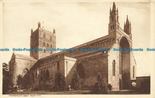 R653170 Tewkesbury Abbey aus N.W. Postkarte