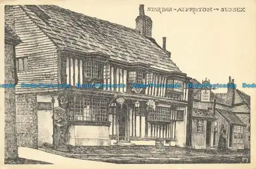 R653606 Sussex. Alfriston. Star Inn. Postkarte