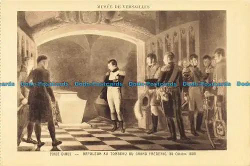 R653618 Museum Versailles. Napoleon am Grab des großen Friedrich. 25. Oktober 1