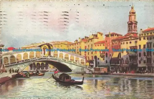 R653679 Venedig. Rialtobrücke. A. Kroketten. 1922