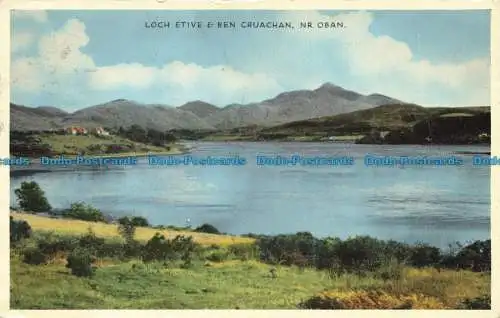 R653684 Loch Etive und Ben Cruachan. Nr. Oban. E.T.W. Dennis. Neue Farbe. 1961