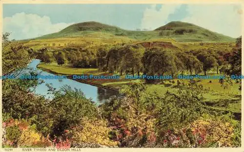 R653689 River Tweed und Eildon Hills. Harvey Barton. 1963