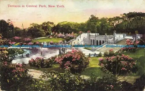 R653317 New York. Terrassen im Central Park. Erfolgspostkarte. Nein. 1016. 1910