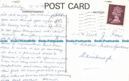 R653786 Aberlady. Hauptstraße. Postkarte. 1977