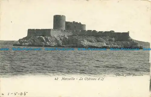 R653802 Marseille. Das Schloss von If. Guende. 1905