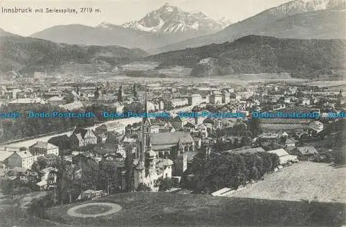 R653806 Innsbruck mit Serlesspitze. Fritz Gratl. Nein. 3