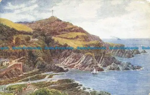 R653372 Ilfracombe. Lee Bay. J. Lachs. A.R. Quinton