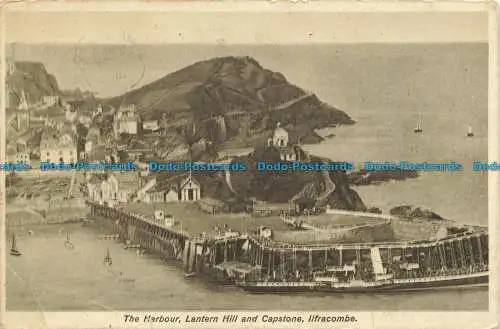 R653399 Ilfracombe. Laternenhügel und Schlussstein. Der Hafen. 1933