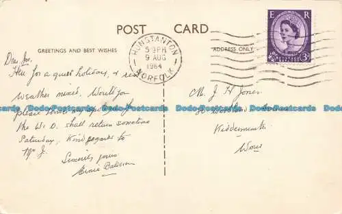 R653874 Hunstanton. Das Grün. Postkarte. 1964